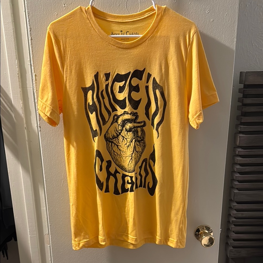 Yellow Graphic Alice In Chains T-Shirt